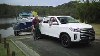 SsangYong Musso 2024  Towing  No Subtitles [upl. by Annerb40]