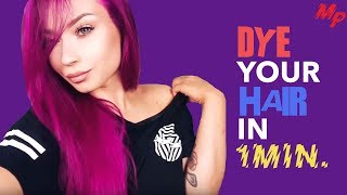 DYE YOUR HAIR IN ONE MINUTE WITH MANIC PANIC [upl. by Eerazed]