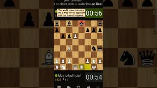 The world chess champion sets a trap for his opponent and this is what happens chess games [upl. by Ydnelg]