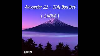 Alexander 23  IDK You Yet  1 HOUR [upl. by Beuthel]