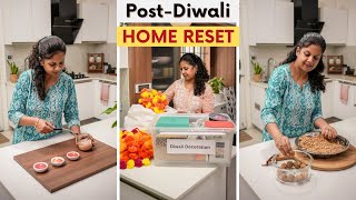 Post Diwali Home Reset  Storage Hacks for Diwali Decorations DIY CandleMaking amp Healthy Snack [upl. by Yniatirb66]