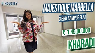 Majestique Marbella Kharadi  3 BHK Sample Flat Tour  Majestique Landmarks Kharadi [upl. by Ahsekam]