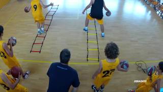 Sesión práctica de preparación física Agilidad velocidad de pies en baloncesto por Juan Trapero [upl. by Liagabba385]