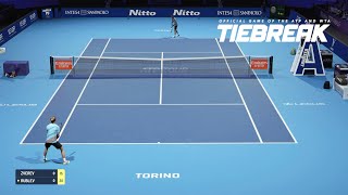 TIEBREAK  Alexander Zverev Vs Andrey Rublev I Nitto ATP Finals I Expert Difficulty PS5 [upl. by Rudwik942]