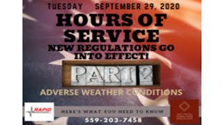 New Regs Adverse Weather part 2 [upl. by Kensell]