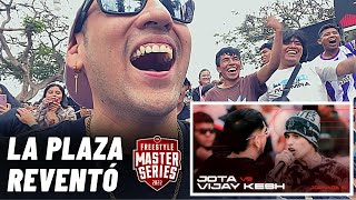 JOTA vs VIJAY hizo REVENTAR LA PLAZA 😎 FMS PERÚ  REACCIÓN EN VIVO [upl. by Halilak749]