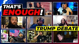 Debate w MAGA Panelists Turns Into Screaming Match Moderator Steps In [upl. by Norred79]