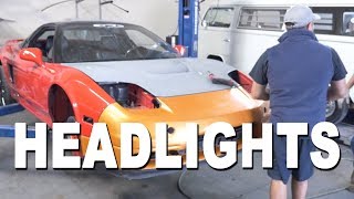 How To Remove a Headlight  1991 Acura NSX [upl. by Cammi273]