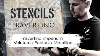 Travertino Imperium  Velatura  Fantasia Metalline by Pratta Exclusive [upl. by Antipus]