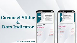 Flutter Tutorial Card amp Image Slider Carousel with Dots Indicators in flutter [upl. by Humbert]