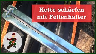 Kette schärfen mit dem Feilenhalter von Dolpima [upl. by Attehcram198]