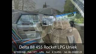 Oldsmobile Delta 88 455 Rocket LPG Uniek [upl. by Avelin]