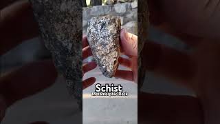 Schist Silvery Glittering Metamorphic Rock Sandia Mountain Foothills NM [upl. by Manvel]