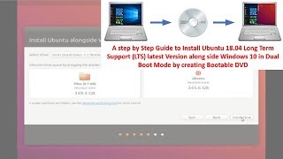 Dual Boot Ubuntu with Windows 10 using Bootable DVD [upl. by Salaidh711]