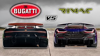 Bugatti Chiron SS vs Rimac Nevera TOP SPEED Drag Race 250 MPH [upl. by Sundin]