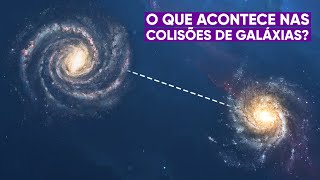 O que acontece quando duas galáxias colidem [upl. by Wrennie167]