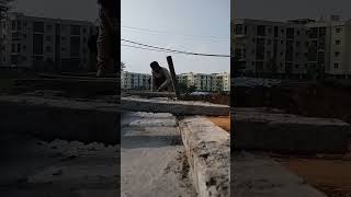 Drainage wall retaining wall final lifttop level checking [upl. by Aerdnaek]