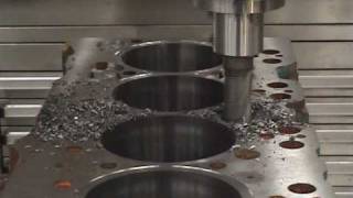 Rottler F90Y Machining for Water Hole Repairs [upl. by Randy]