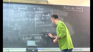 DISCRETE MATHS  COMBINATORICS  LECTURE 4  March 4th [upl. by Airbmat502]