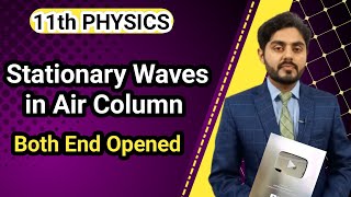 Stationary waves in air column class 11  When both ends of pipe are open  Explained with animation [upl. by Micco330]