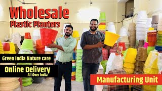 Factory amp Wholesale Outlet visit  Plastic Planters Manufacturing Unit  Bawana Ind Area Delhi [upl. by Laryssa]