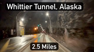 Whittier Tunnel Alaska  A Drive Through the Longest Tunnel in North America [upl. by Pitts175]