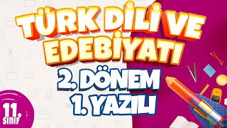 11 Sınıf 2 Dönem 1 Yazılı Hazırlık  Türk Dili Ve Edebiyatı 2024 [upl. by Agueda]