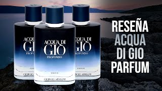 ¿A QUÉ HUELE Acqua Di Gio Profondo Parfum 2024 I Perfume para hombre [upl. by Downey]