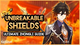 TANKIEST SHIELDS • How To Build Zhongli  Artifacts Weapons Teams Showcase  Genshin Impact [upl. by Endres]