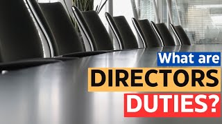 What are the Duties of a Director directorsduties companylaw [upl. by Yentruocal]