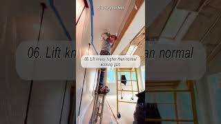 You can STILT it too 💪 if I can😉 drywall drywallfinishing drywallrepair [upl. by Sikleb353]