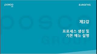 제2강 AWORKS 프로세스 생성 및 기본 메뉴 설명 [upl. by Adianez840]