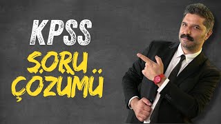 KPSS Soru Çözümü [upl. by Chrisy190]