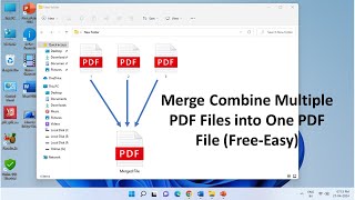 How to Merge Combine Multiple PDF Files into One PDF File FreeEasy [upl. by Isayg761]