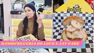 VLOG COREIA DO SUL  HAMBURGUERIA DO LOCO E DO JAY PARK [upl. by Aehcim]