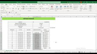 SISTEMA DE AMORTIZACIÓN EN EXCEL  Método Francés y Alemán [upl. by Elatsyrc]