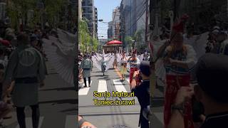 Taniec żurawi epoki Edo na Sanja Matsuri Tokio Asakusa 🇯🇵 Tylko w Japonii  Enma Official japonia [upl. by Ralat]