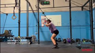 CROSSFIT WOD training 091024 [upl. by Aciraj709]