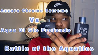 Aqua Di Gio Profondo vs Azzaro Chrome Extreme Best aquatic in 2024 [upl. by Atineg340]