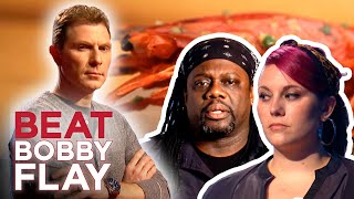 Beat Bobby Flay Red Prawns Challenge  Full Episode Recap  S1 E3  Food Network [upl. by Fried]