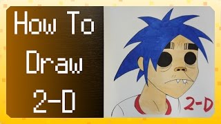 Lets draw 2D  Gorillaz Step by step drawing tutorial 28 [upl. by Treva]