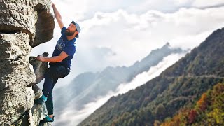 Mountain Biker Tries Rock Climbing [upl. by Kolnick]