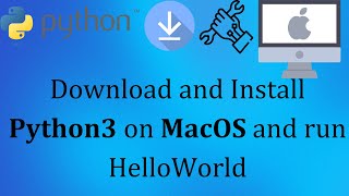 Download and Install Python on Mac OS  Python3  Hello World [upl. by Alli]