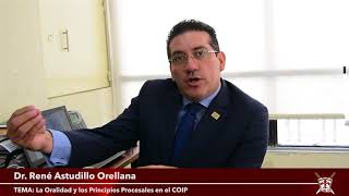 La Oralidad y los Principios Procesales  Dr René Astudillo Orellana [upl. by Nnairda980]