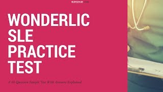 Wonderlic SLE Practice Questions [upl. by Walrath]