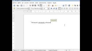 Como poner Subrayado en Libre Office Writer [upl. by Ymmas]