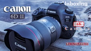 The Best Full Frame DSLR Camera Canon 6D ii Unboxing Price in Nepal [upl. by Gnov]