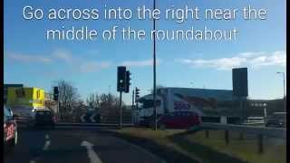 Driving Tip Bankhead Spiral Roundabout In Edinburgh [upl. by Eneja]