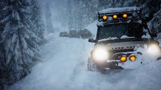 Extreme Snow Truck Camping During a Winter Storm Overlanding In Snow [upl. by Bowden998]