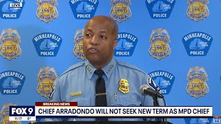 Minneapolis Police Chief Medaria Arradondo announcement regarding his future with MPD [upl. by Madelon]